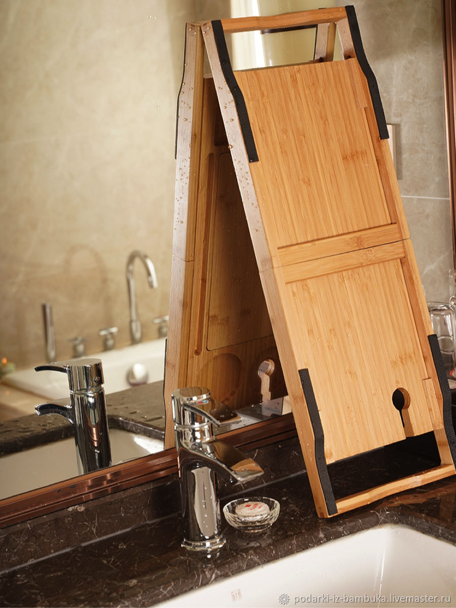Мебель для ванной: Столик-подставка на ванну из бамбука  в .