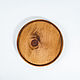 Bandeja de servir redonda de madera para servir platos de 250 mm. WS14. Trays. ART OF SIBERIA. Ярмарка Мастеров.  Фото №4
