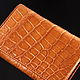 Кошелек женский из натуральной кожи крокодила IMA0216UUK45. Кошельки. CrocShop товары из экзотической кожи. Ярмарка Мастеров.  Фото №4