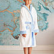 Махровый халат для мальчика. Пижамы и халаты. Все для Крещения (krestilnoe). Ярмарка Мастеров.  Фото №5