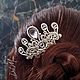Comb with stone crown wedding comb ' Crystal flower', Comb, St. Petersburg,  Фото №1