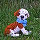 Felted dog. The puppy American bulldog. ( Felted toy), Felted Toy, Simferopol,  Фото №1