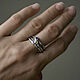 Ring silver with natural stones. Silver ring made of silver. Rings. Natali Batalova. My Livemaster. Фото №4