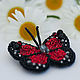Order Brooch 'Butterfly', beaded, crystals. IRNI. Livemaster. . Brooches Фото №3