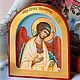 The Guardian Angel icon.Arched board with an ark. Icons. svetmiru. Online shopping on My Livemaster.  Фото №2