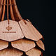 Деревянный светильник Далия махагон малая, подвесная люстра из дерева. Потолочные и подвесные светильники. Деревянные светильники Woodshire (woodshire). Ярмарка Мастеров.  Фото №4