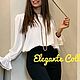 Блузка Elegante " BIANCO "в Офис и на Выход, Блузки, Москва,  Фото №1