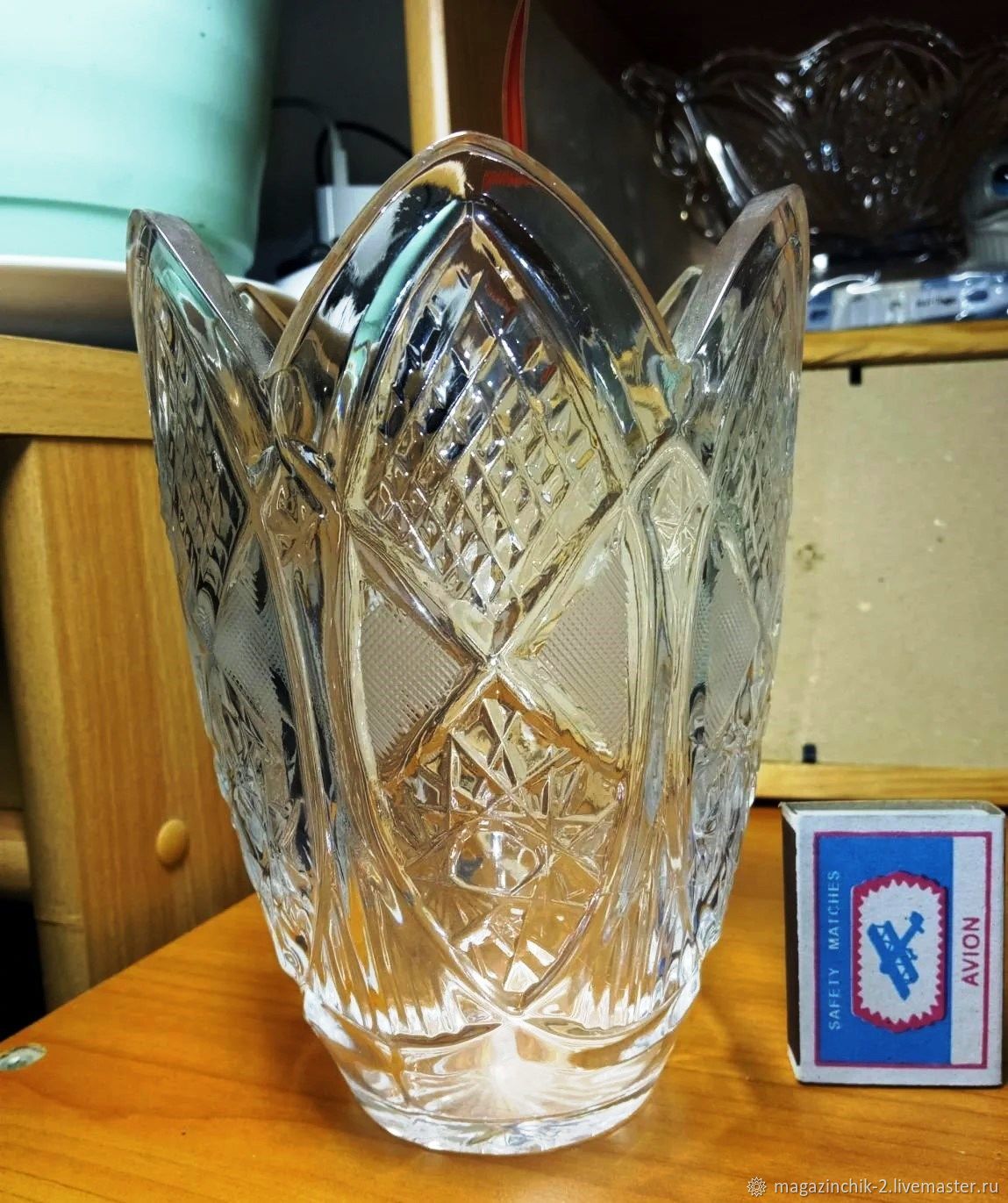Винтаж: Вазы винтажные: Хрустальная ваза для цветов Тюльпан СССР купить ...