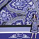 Шелк-купон ETRO "Гжель" итальянские ткани, Fabric, Sochi,  Фото №1
