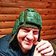Банная шапка. Шлем танкиста. Банные принадлежности. Татьяна Афонина. Интернет-магазин Ярмарка Мастеров.  Фото №2