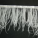 Ostrich feather braid 8-10 cm white, braid, Moscow,  Фото №1