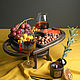 Винный столик | Винница на 2 бокала в комплекте с менажницей из дерева, Подставки для бутылок и бокалов, Тольятти,  Фото №1