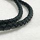 Order LEATHER LACE WITH BLACK THICKNESS 3MM. belrufina. Livemaster. . Necklace Фото №3