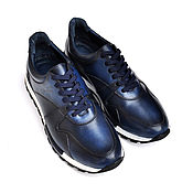 Обувь ручной работы handmade. Livemaster - original item Men`s sneakers made of genuine leather, hand-painted!. Handmade.