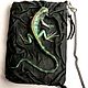 3D Clutch made of genuine leather 'Green Iguana', Clutches, Moscow,  Фото №1