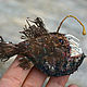 Textile brooch Angler Fish. Brooches. Heat hands (TeplOlino). Online shopping on My Livemaster.  Фото №2