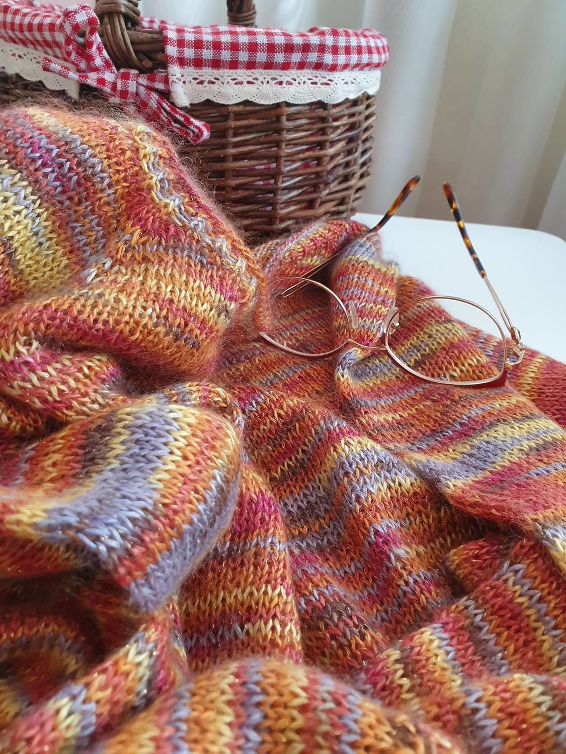 Изделие из кидмохера на шелке от Artyarns