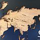 Order World map with backlight L. egevica32. Livemaster. . World maps Фото №3