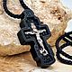 Деревянный крестик на шею со Святыми. Крестик. MisMi jewelry. Ярмарка Мастеров.  Фото №4