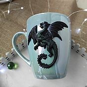 Посуда handmade. Livemaster - original item Mug with Dragon Drogo. Handmade.