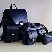 Сумки и аксессуары handmade. Livemaster - original item Backpack, handbag, cosmetic bag leather. Handmade.