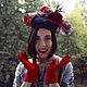Заказать Шляпка"Мелодия Киото". Марина Духан. Ярмарка Мастеров. . Береты Фото №3
