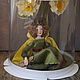 Author's interior doll with daffodils. Interior doll. Uggla. My Livemaster. Фото №6