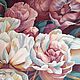 Wall painting 'Peonies', Decor, Moscow,  Фото №1