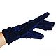 Size M. Winter gloves made of natural velour and knitwear. Vintage gloves. Butichok from N.. My Livemaster. Фото №4