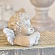 Order Cute angel mini, table figurine of concrete vintage style. Decor concrete Azov Garden. Livemaster. . Figurines Фото №3