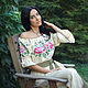 Fabulous dress with hand embroidery ' Vanilla rose'. Dresses. KVITKA. Online shopping on My Livemaster.  Фото №2