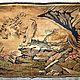 Винтаж: Коврик Тигр на охоте, Венгрия, 1950-е годы. Ковры винтажные. Владимир (raritet-vintag). Интернет-магазин Ярмарка Мастеров.  Фото №2
