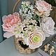 Композиция из холодного фарфора. Композиции. alenailiasovaflower. Ярмарка Мастеров.  Фото №4