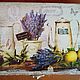  Wooden bill holder with lavender. Provence. Box. Leksadekor (leksadekor). Online shopping on My Livemaster.  Фото №2