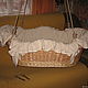 Linen bedding set in wicker cradle. Sides for crib. ekolibelka (Ekolibelka). Online shopping on My Livemaster.  Фото №2