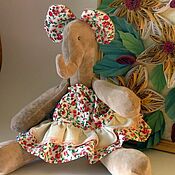 Платье вязаное для девочки  детское (сарафан) Клевер