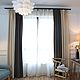 Льняные шторы для гостиной. Шторы. Linen Interior. Интернет-магазин Ярмарка Мастеров.  Фото №2