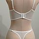 Белый комплект нижнего белья! Бюстье + трусики. Комплекты белья. Natali Lingerie / Нижнее бельё ручной работы!. Интернет-магазин Ярмарка Мастеров.  Фото №2