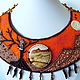 Order Orange necklace made of beads and Jasper ' Sunset'. Beaded jewelry by Mariya Klishina. Livemaster. . Necklace Фото №3