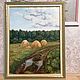 Oil painting in a frame 'After the rain'. Pictures. vjazanie-meh. My Livemaster. Фото №6