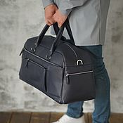 Сумки и аксессуары handmade. Livemaster - original item Men`s leather travel bag 