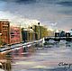 St. Petersburg. Oil painting on the stretched canvas, Pictures, Petrozavodsk,  Фото №1