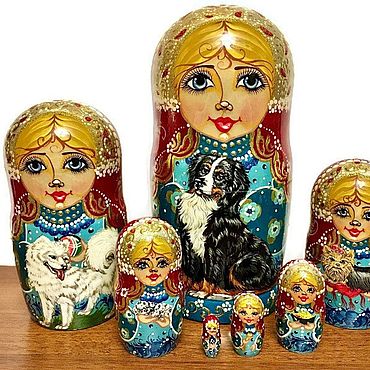Матрешки – купить на Ярмарке Мастеров | Ручная работа и хенд мейд