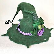 Аксессуары handmade. Livemaster - original item Felted hat of the sorceress. Handmade.