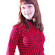 Pullover Bordeaux. Pullover Sweaters. Yulia Biedina. Crochet Studio. Online shopping on My Livemaster.  Фото №2
