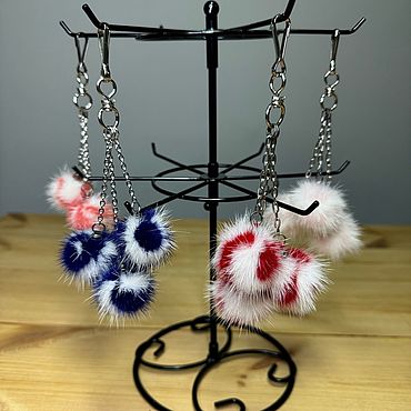 Сумки ручной работы. Ярмарка Мастеров - ручная работа Брелок шарики норковые. Handmade.