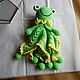 Komforter in the form of a green frog. Stuffed Toys. ToysAndToys. Online shopping on My Livemaster.  Фото №2