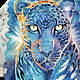 Заказать Взгляд леопарда. Джинсовая куртка с рисунком. Евгения Савинова. Ярмарка Мастеров. . Куртки Фото №3