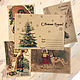 Sobres: ' Carta de papá Noel' vintage sobre. Gift Envelopes. Handmade paper by Alla Kuzmina. Интернет-магазин Ярмарка Мастеров.  Фото №2