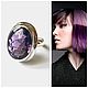 Кольцо из серебра с аметистом 13 ct, Кольца, Москва,  Фото №1
